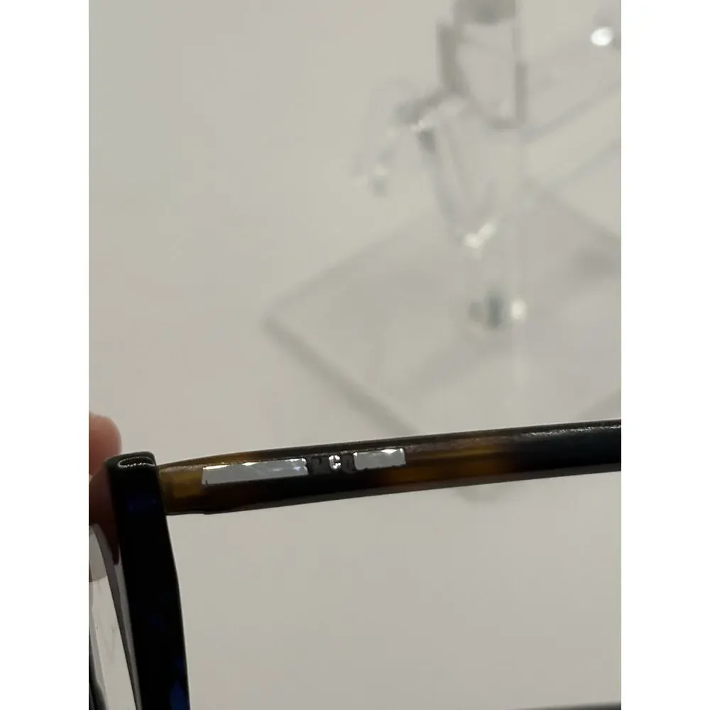 McQ Alexander McQueen MQ0109OP 003 Eyeglasses Blue Havana 51-15-140